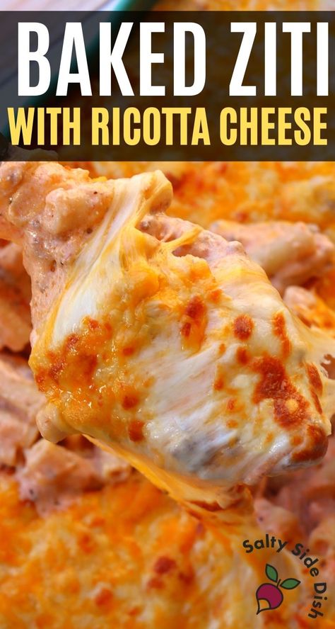 baked ziti casserole Ricotta Cheese Ideas, Using Ricotta Cheese, Baked Ziti Recipe With Ricotta, Ricotta Baked Ziti, Dinners With Ricotta Cheese, Recipes Made With Ricotta Cheese, What To Use Ricotta Cheese In, Best Baked Ziti With Ricotta, Cheese Ziti Recipes