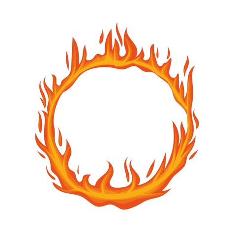 fire flame circle Drawing Flames, Fire Font, Math Wallpaper, Fire Vector, Ring Logo, Football Illustration, Fire Ring, Tshirt Printing Design, Fire Flame