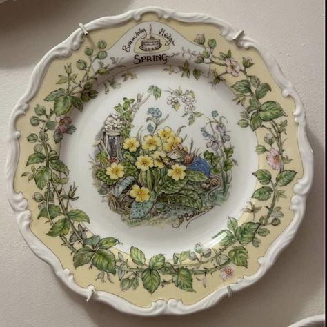 Brambley Hedge, Brambly Hedge, Antique Dishes, Plate Display, Ceramic Tableware, Vintage Plates, China Patterns, Beautiful Dishes, Vintage China