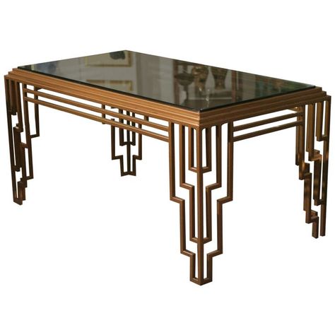 Sizzling Art Deco Furniture – darbylanefurniture.com Dining Table Desk, Art Deco Dining, Art Deco Desk, Summer Deco, Art Deco Inspiration, Streamline Moderne, Art Deco Decor, Deco Decor, Art Deco Home