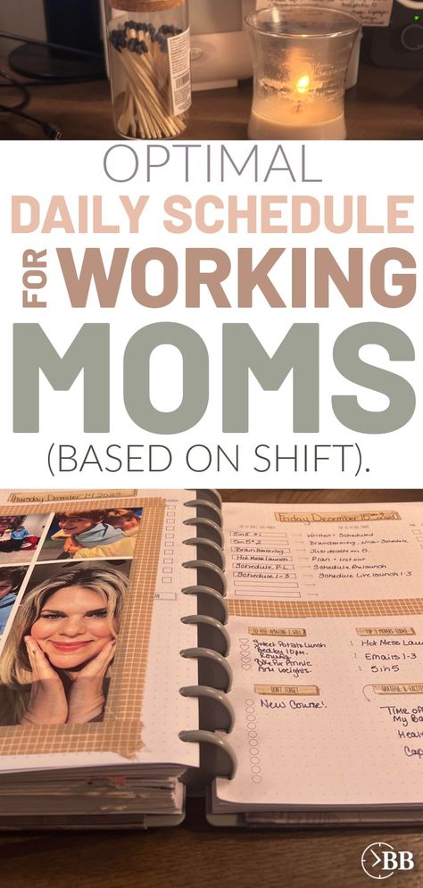 Use this ideal or optimal daily schedule for working moms as a template to fill in your own life. Includes cleaning, morning routine, nighttime routine. workouts and exercise, and meals, after school sports etc. Weekly Routines Daily Schedules, Productivity For Moms, Ideal Daily Schedule, Daily Routine For Working Moms, Morning Schedule For Women, Morning Routine For Moms Who Work, Daily Tasks Ideas, Working Mom Daily Schedule, Work Life Balance Schedule