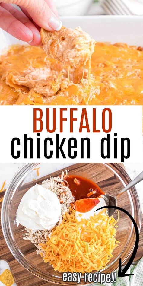 Creamy Buffalo Chicken Dip, Buffalo Chicken Dip Easy Recipes, Creamy Buffalo Chicken, Buffalo Chicken Dip Easy, Chicken Dip Recipe, Buffalo Chicken Dip Recipe, Dip Recipes Easy, Chicken Dip, Chicken Dips