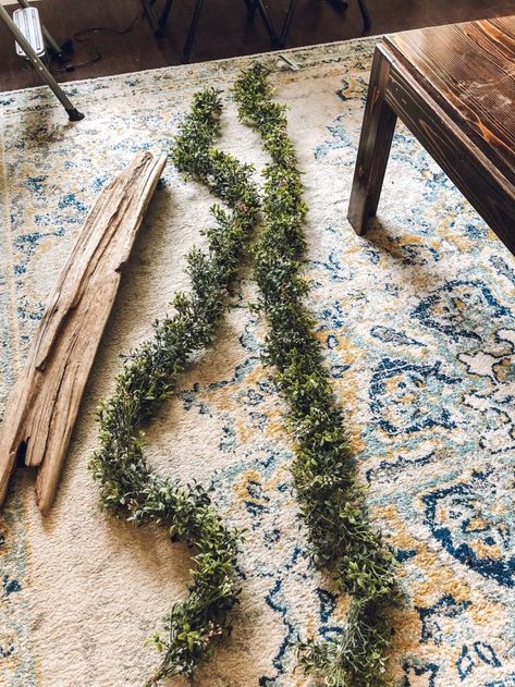 Mantle Garland Everyday, Easy Mantle Decor, Spring Garland For Mantle, Spring Mantle Garland, Mantle Decor Diy, Mantle Greenery, Fake Flowers Diy, Porch Garland, Spring Mantle Decor