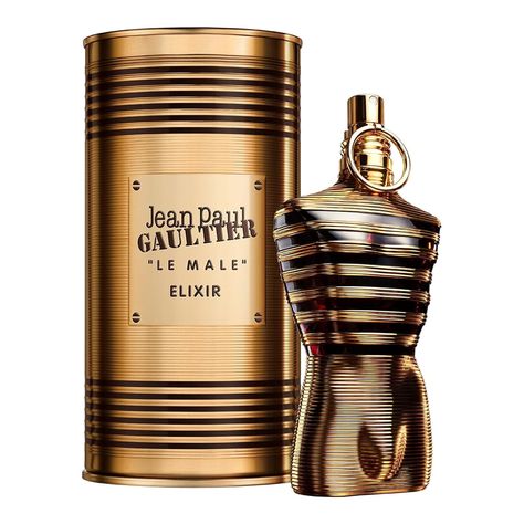 Jean Paul Gaultier Le Male Elixir Parfum 75 ml 2.50 Fl Oz (Pack of 1) Le Male Elixir, Perfume Jean Paul, Jean Paul Gaultier Le Male, Fragrance Bottles, Masculine Scent, Le Male, Heart Notes, Avant Garde Fashion, Tonka Bean