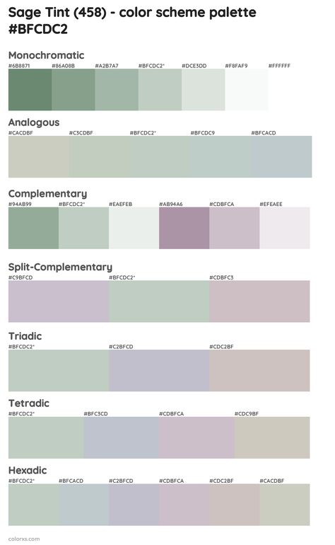 Relaxing Home Color Palette, Lilac And Sage Color Palette, White And Purple Color Palette, Lavender And Sage Color Palette, Purple Shades Colour Palettes, Sage Green And Purple, Sage Bathroom, Lilac And Sage, Girls Bedroom Green