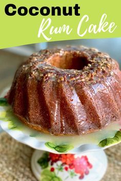 Rum Soaked Cake, Coconut Rum Cake, Caribbean Rum Cake, Jamaican Rum Cake, Rum Cake Recipe, Rum Cake, Special Desserts, Bundt Cakes Recipes, Coconut Rum