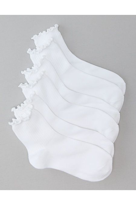 4.5" height that hits a few inches above the ankle/Ruffle trim/3-pack Cute Socks Outfit, White Frilly Socks, Pretty Socks, Frilly Socks, Ruffled Socks, Preppy Girls, Sock Outfits, Sock Packs, Lace Socks