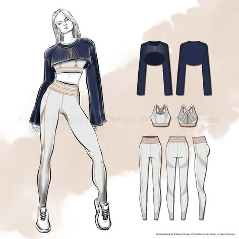 Sportswear Fashion Illustration, Sports Wear Fashion Illustration, Sports Fashion Illustration, Modern Feminism, Sports Wear Fashion, Activewear Trends, Sportswear Design, S Aesthetic, Fashion Design Portfolio