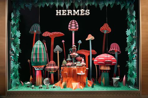 zim & zou have crafted a colorful paper universe for the window display of a new Hermès store in dubai at the mall of the emirates. Hermes Window, Paper Installation, Window Display Design, Colossal Art, Store Windows, Store Window, Shop Window Design, Paper Artwork, Arte Sketchbook