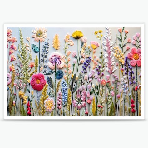 Flower art painting