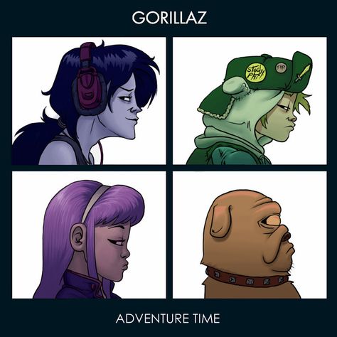 Gorillaz "Demon Days" album artwork, "Adventure-ized." Fake Wallpaper, Adventure Time Crossover, Gorillaz Demon Days, Demon Days, Adventure Time Marceline, Adventure Time Art, Gorillaz, Cartoon Network, Steven Universe