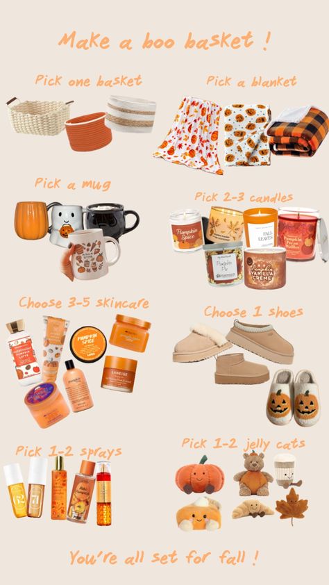 Aesthetic Boo Basket Ideas, Make Your Own Boo Basket, Birthday Boo Basket Ideas, Boo Basket For Bestie, Aesthetic Boo Basket, Boo Basket Halloween, Birthday Boo Basket, Boo Baskets For Best Friend, Friend Boo Basket