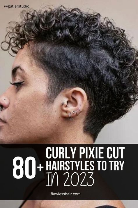 Are you sick and tired of straightening your hair all the time? Let your locks free, and give a curly pixie cut a chance.Choose from the selection of the best short hairstyles for curly hair to inspire your next trip to the salon. Curled Pixie Cut, Pixie Cut Curly Hair, Curled Pixie, Short Hairstyles For Curly Hair, Short Curly Cuts, Pixie Cut Hairstyles, Curly Pixie Cut, Short Permed Hair, Short Curly Hairstyles For Women