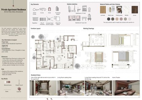 Interior Design Portfolio on Behance Interior Sheet Composition, Material Moodboard Architecture, Interior Design Sheets Presentation, Concept Sheet Interior Design, Interior Design Visual Presentation, Design Portfolio Ideas, Interior Design Portfolio Examples, Interior Design Presentation Layout, Interior Architecture Presentation