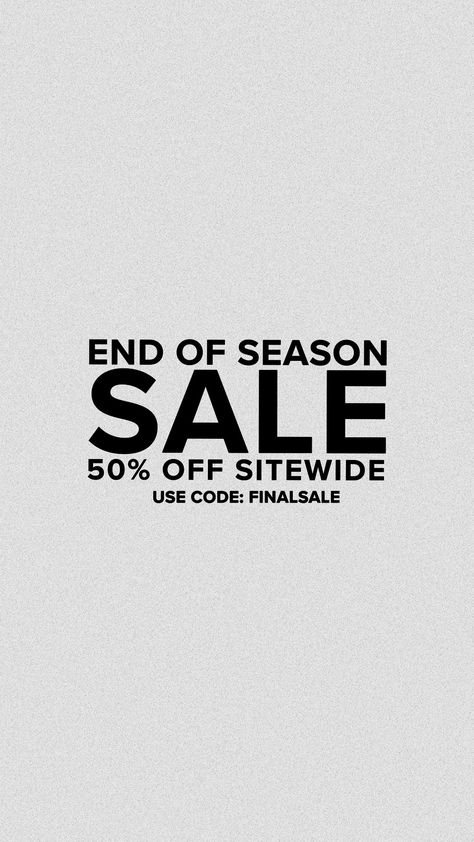 50% OFF SITEWIDE STARTS NOW! Use code: FINALSALE Shop now: https://feature.com/ End Of Season Sale Poster, Sitewide Sale, End Of Season Sale, Private Label, Sale Poster, Illustration Design, 50 %, Shop Now, Layout