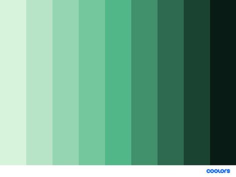 dark green monochromatic color palette #darkgreen #colorpalette #monochromatic Monochromatic Illustration, Green Monochromatic, Color Scheme Ideas, Green Monochrome, Monochromatic Color Palette, Color Palette Challenge, Monochrome Palette, Monochromatic Palette, Green Palette