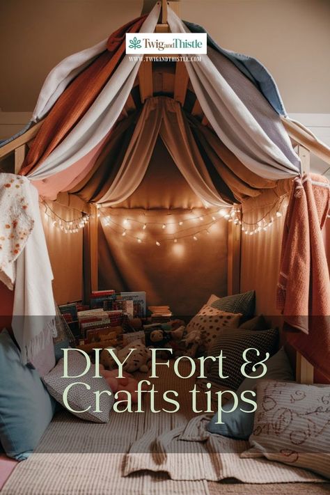 Build a fun DIY fort with these ideas. Perfect for creating magical spaces at home. #FortBuilding #DIYProjects #HomeImprovement #Crafting #FamilyFun Easy Diy Sleepover Tents, Building A Fort With Blankets, How To Make A Blanket Fort Without Chairs, Christmas Fort Ideas, How To Make A Good Fort, How To Make A Fort Out Of Blankets, Kids Forts Inside, Living Room Fort For Adults, Kids Tent Decoration Ideas