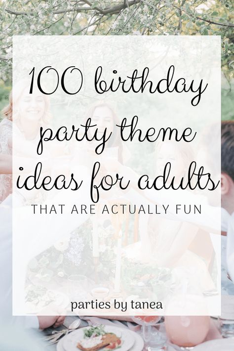 A mega-compiled list of adult birthday party ideas with all the coolest theme ideas you could ever want. Ready to throw the best adult birthday party ever?!  From murder mystery parties to video games, pop culture, and other unique themes, you'll definitely find some theme you can love in this list. Bar Birthday Party Decorations, 27th Birthday Party Ideas, Fiesta Party Ideas For Adults, 27th Birthday Party Theme, 27th Birthday Themes For Women, 28th Birthday Party Ideas, 27th Birthday Theme, 27 Birthday Theme, 40th Theme Party Ideas Women