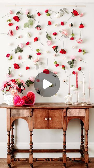 Faux Flower Wall Diy, Diy Wall Backdrop, Floating Flower Wall, Backdrop Business, Bunch Of Roses, Flower Bunches, Floating Flower, Flower Wall Hanging, Diwali Party