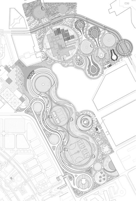 Gallery of Oxygen Park / AECOM - 23 Sport Park Design, Park Plan Architecture, Park Design Plan, Master Plan Architecture, Park Site Plan, Urban Masterplan, Park Masterplan, Parking Plan, Masterplan Architecture