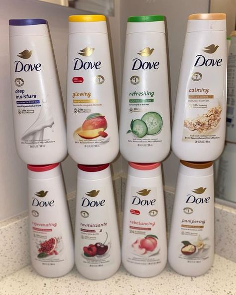 Rich Hygiene on Instagram: "My Dove body wash collection @dove" Dove Hygiene Products, Dove Body Wash Collection, Body Products Aesthetic, Best Dove Body Wash, Dove Body Care, Body Wash Routine, Body Wash Aesthetic, Dove Skincare, Body Wash Dove