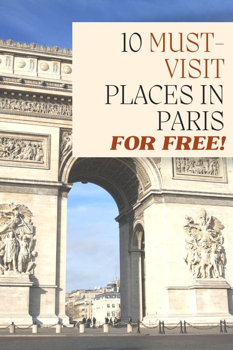 What to do in Paris for free? Here are 10 fun and not boring places to go in Paris for free. Paris may be expensive but it doesn't have to be! This Paris travel guide is great for those who want to travel to Paris on a budget. Includes a list of free museums in Paris. Check out these top 10 things to do for free in Paris! Places To Go In Paris, Paris On A Budget, Things To Do For Free, Paris Packing List, What To Do In Paris, Paris Packing, Travel To Paris, Places In Paris, Paris May