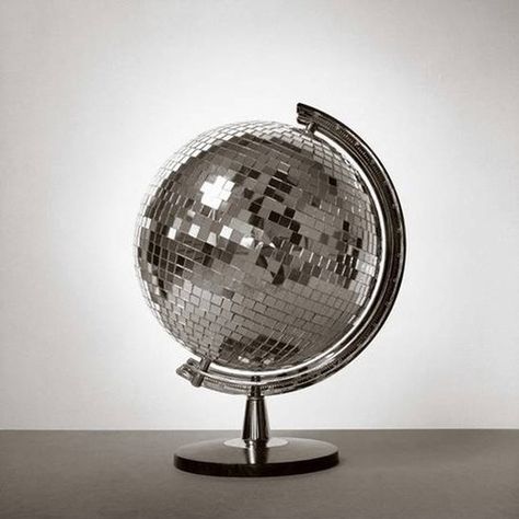 #disco #globus Disco Ball, A Black, Globe, Black And White, Silver, White, Black