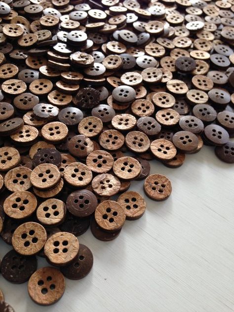 Coconut Shell Buttons, Wooden Buttons, Natural Buttons, 12mm Buttons, 18L Buttons, 4 Hole Button, Wooden Texture Brown Buttons, Haberdashery Natural Wooden Texture, Hair Clip Bow, Natural Buttons, Wooden Texture, Sewing Clothing, Wooden Buttons, Shell Buttons, Coconut Shell, Etsy Pins