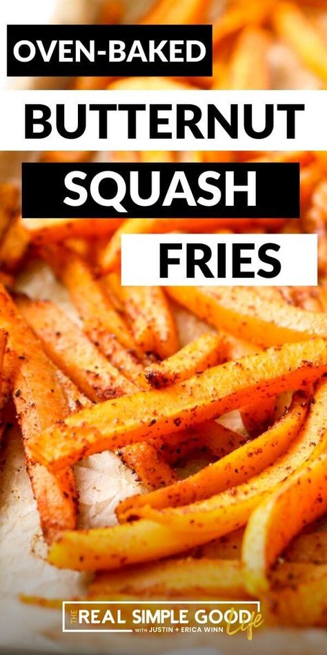 Butternut Squash Recipes Healthy, Butternut Squash Side Dish, Butternut Squash Fries, Paleo Soups, Squash Fries, Veggie Side Dish Recipes, Baked Butternut Squash, Scd Recipes, Healthy Side Dish