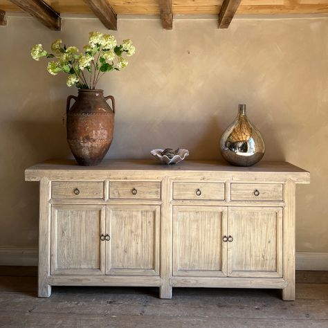 Rustic Cupboards, French Cabinets, Reclaimed Cabinet, Heritage Aesthetic, Reclaimed Wood Sideboard, French Sideboard, Rustic Sideboard, Unique Cabinets, Wooden Sideboard