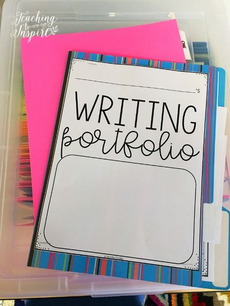 Writing Portfolio Elementary, Writing Folders Third Grade, Writing Portfolio Ideas, Student Writing Portfolio, Fifth Grade Writing, Running Records, Teacher Corner, Eyfs Ideas, English Ideas