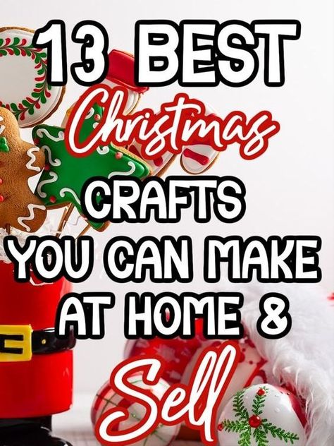 Christmas Bizzare Ideas, Easy Christmas Crafts To Sell, Diy Christmas Crafts To Sell, Christmas Bazaar Crafts, Christmas Crafts To Make And Sell, Christmas Craft Show, Easy Crafts To Sell, Christmas Crafts To Sell, Christmas Gifts To Make