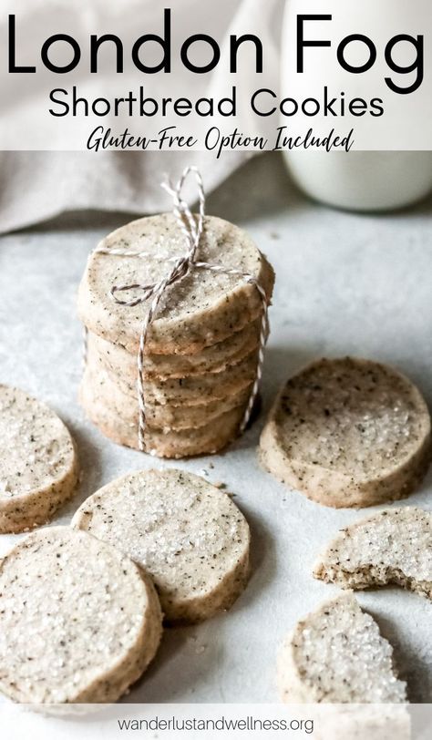 London Fog Latte, Easy Shortbread Cookie Recipe, Buttery Shortbread Cookies, Usa Food, Shortbread Cookie Recipe, Tea Cookies, Shortbread Cookie, Grey Tea, Earl Grey Tea