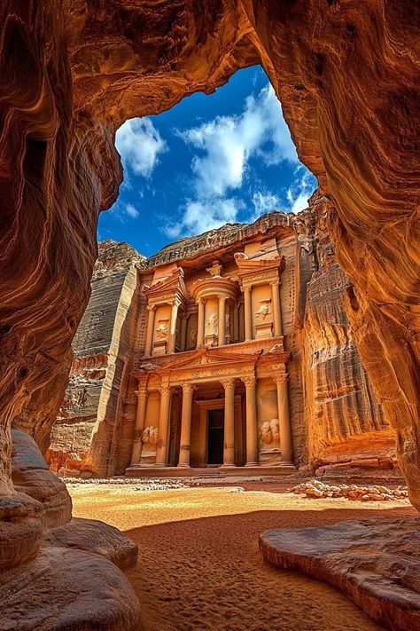 "Explore the rose-red city of Petra! 🏜️🌟 Marvel at the stunning rock-cut architecture and ancient history of Jordan’s most iconic site. 🏛️❤️ #Petra #Jordan #AncientWonders" City Of Petra, Jordan Photos, Jordan Travel, Petra Jordan, Roman City, Dream Travel Destinations, Paradise On Earth, Ancient Ruins, In The Desert