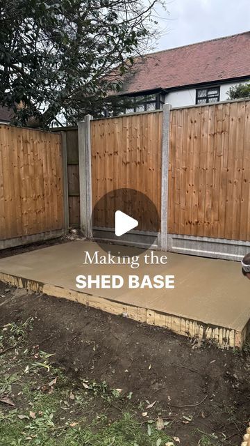 Paula Denham | Home Decor & Interiors |📍Essex, UK on Instagram: "Making the shed base 🪴 You may have seen my stories a few weeks ago where we DIYed the shed base to save some money. We had some mishaps along the way - and my drilling with the impact driver was questionable- but got there in the end! This is not a tutorial FYI, it’s just the process we followed after watching lots of YouTube 👀 As a reference (because it was almost impossible to find this info anywhere!) for our 10ft x 6ft base we used 38 bags of sub base and 48 bags of concrete, way more than what I ordered to be delivered 🙃 Would you give this a go yourself?" Diy Shed Base How To Build, Diy Shed Base, Shed Base Ideas Foundation, Diy Garden Room, Shed Base Ideas, Shed Wall Ideas, Concrete Base For Shed, Shed Base Kit, Diy Garden Shed