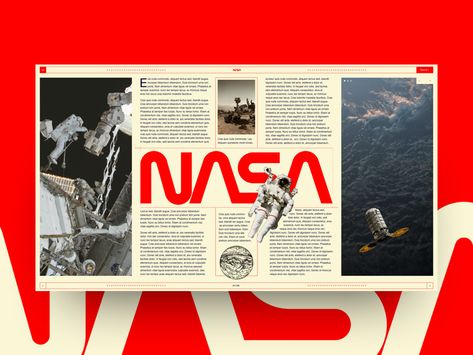 https://dribbble.com/shots/4024931-Nasa-concept Nasa Graphic Design, Nasa Punk, Punk Graphic Design, Graphic Design Retro, Dieter Rams Design, Project Mercury, Technology Posters, Mobile Art, Publication Design