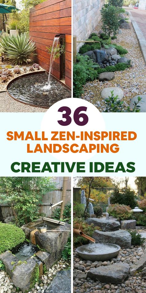 Transform your outdoor space into a peaceful retreat with a Zen-inspired landscaping design. Integrate features such as a stone pathway, leading to a calming focal point like a meditation area or water feature. Opt for natural materials like gravel and sand for a minimalist look. Incorporate low-maintenance plants such as bamboo or Japanese maple for harmony. A small Zen garden with sand or pebbles and rocks can be an added touch. Emphasize the Zen vibe with gentle outdoor lighting and wind chim Zen Backyard Ideas, Zen Garden Plants, Zen Garden Backyard, Fall Vegetables To Plant, Small Zen Garden, Japanese Rock Garden, Calming Aesthetic, Small Japanese Garden, Trending Crafts