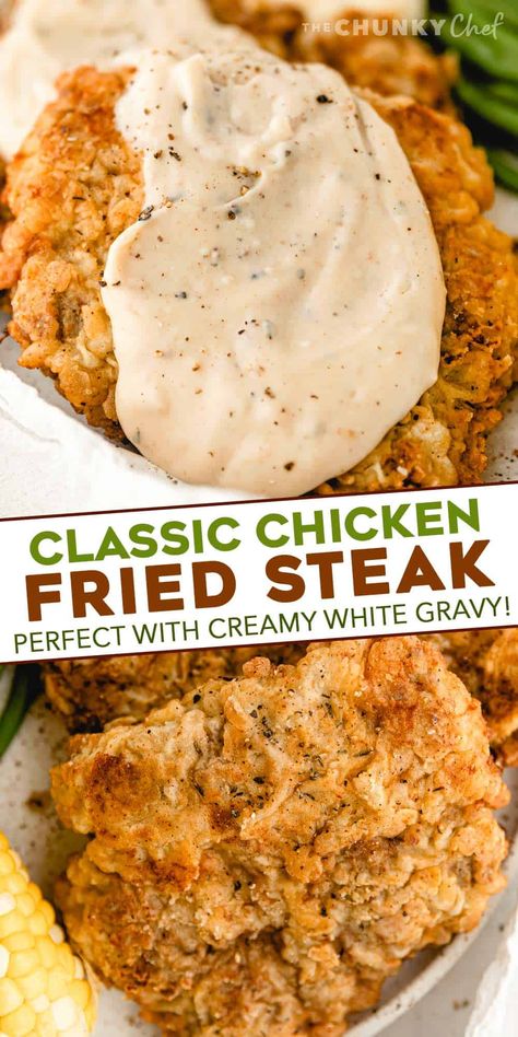 Breaded Chicken Fried Steak, Chicken Fried Beef, Cube Steak Chicken Fried Steak, Chicken Fried Steak And Gravy Recipe, Chicken Fried Steak With Chicken, Dinner Ideas With Beef Steak, Chicken Fried Steak No Buttermilk, Chicken Fried Steak Buttermilk, Recipe For Chicken Fried Steak