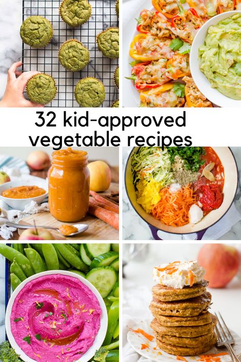 Make one of these tried-and-true vegetable recipes for kids and help your family get more veggies in #vegetablerecipes #vegetablerecipeforkids #toddlerfood #pickyeaters #veggieloaded Blw Vegetable Recipes, Easy Ways To Hide Veggies In Food, Easy Recipes With Vegetables, Fun Vegetables For Kids, Ways To Get Toddlers To Eat Veggies, Baking With Vegetables, How To Add Veggies To Kids Meals, Adding Vegetables To Meals, Kid Friendly Hidden Veggie Recipes