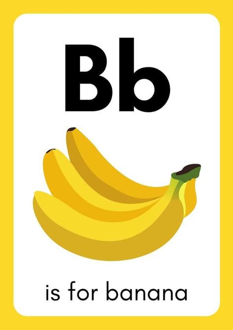 Letter B Printable Alphabet With Image Letter B Printable, Abc Flashcards Printable, Preschool Alphabet Printables, Shape Learning, Kids Learning Alphabet, Alphabet Flash Cards Printable, Alphabet Letters Images, Tracing Activities, Letter Flashcards