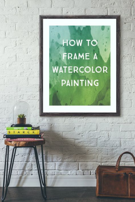 How to Frame a Watercolor Painting - a guide to conservation framing | www.LydiaMakepeace.com How To Frame Watercolor Art, Modern Framing Ideas For Artwork, Framing Ideas For Paintings, How To Frame A Painting, Framing Watercolor Art, Watercolor Framing Ideas, How To Frame Paintings, Framed Watercolor Painting, Framing Paintings Ideas