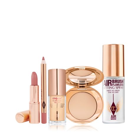 Makeup Presents Gift, Charlotte Tilbury Makeup Set, Charlotte Tilbury Travel Size, Charlotte Tilbury Collection, Travel Size Makeup Minis, Beauty Christmas Gifts, Mini Charlotte Tilbury, Sephora Makeup Products, Expensive Makeup Products