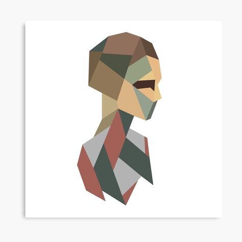 Get my art printed on awesome products. Support me at Redbubble #RBandME: https://www.redbubble.com/i/canvas-print/Colorful-Geometric-Portrait-by-Aidiali/46155050.5Y5V7?asc=u Portrait With Geometric Shapes, Color Block Portrait Paintings, Geometric House, Cubism Portrait Faces, Cubism Art Modern Face, Geometric Face, Procreate Ideas, Geometric Portrait, Portrait Canvas