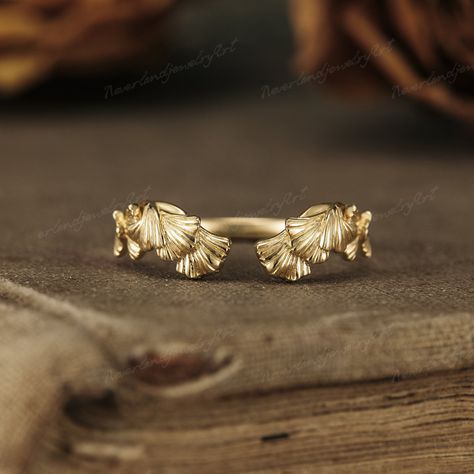 Wedding Band Nature Inspired, Boho Wedding Band, Wedding Band Curved, Leaf Jewellery, Nature Wedding Ring, Open Wedding Band, Diamond Leaf Ring, Filigree Wedding Ring, Leaf Wedding Band