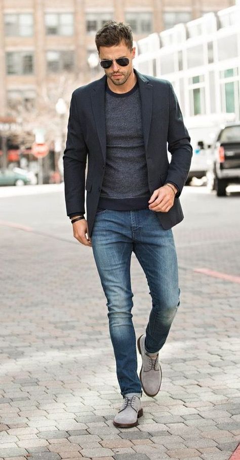 Men Outfits with Jeans-30 Best Combinations with Jeans for Guys Cocktail Attire Men, Smart Casual Dress Code, Dress Code Casual, Smart Casual Dress, Smart Casual Men, Outfit Chic, Casual Wear Dress, Mens Casual Dress Outfits, Ranveer Singh