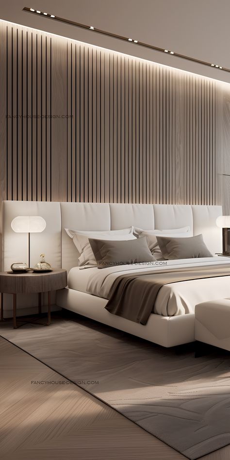 Bedding Luxury, Contemporary Bedroom Design, Bed Headboard Design, Stylish Bedroom Design, Kitchen Interiors, Modern Luxury Bedroom, Decorating Home, Inspire Me Home Decor, Luxury Bedroom Master