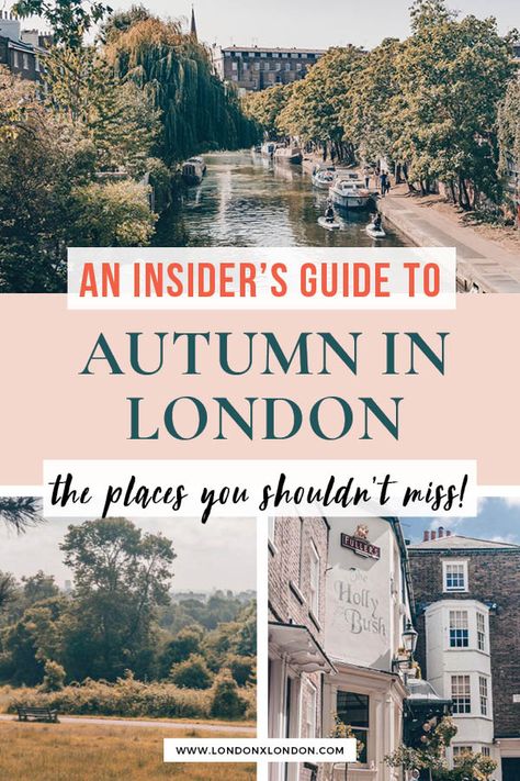 London in autumn is a glorious time. Check out this handy guide - the best things to do in London in autumn plus insider tips. What to see and things to do during London in fall. #london #travel #fall #autumn London Things To Do In Fall, London In The Fall, Fall In London, Autumn London, Secret Places In London, London In November, London Autumn, London Travel Guide, Weekend In London