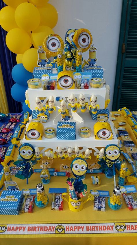 Minions, Candy Bar Minions, Joshua Birthday, Minions 1, Minions Birthday, Minions Party, Minion 2, Ideas Cumpleaños, Minion Birthday