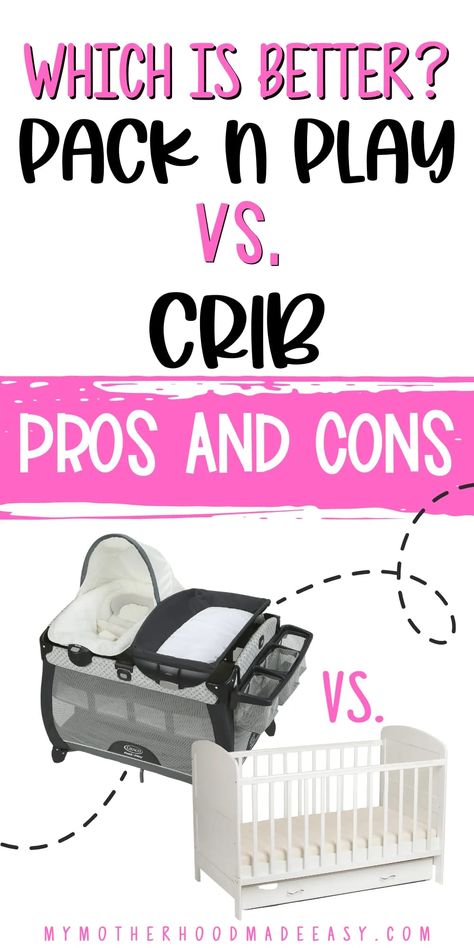 Which is better? Pack n Play vs Crib: The Pros and Cons https://www.mymotherhoodmadeeasy.com/pack-n-play-vs-crib/ Pack N Play Nursery Room Ideas, Pack And Play As Crib, Best Pack N Play, Best Pack And Play, Bathing Tips, Baby Pack And Play, Pack And Play Sheets, Graco Pack N Play, Sleep Products