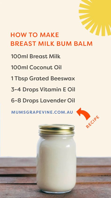 Instruction on how to make a silky smooth nappy balm using breast milk. This recipe has been used and recommend by mums. Breastmilk Salve Recipe, Breastmilk Lotion For Baby, Breast Milk Face Mask, Breast Milk Soap Recipe Easy, Breastmilk Diaper Rash Cream, Breast Milk Diaper Rash Cream, Breast Milk Lotion Recipe, Diy Breastmilk Lotion, Breastmilk Lotion Recipe